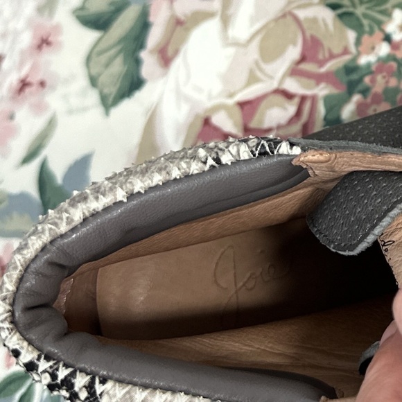 Joie | Devon Perforated Grey Suede High-Top Sneaker | 41 (11) - Picture 10 of 15